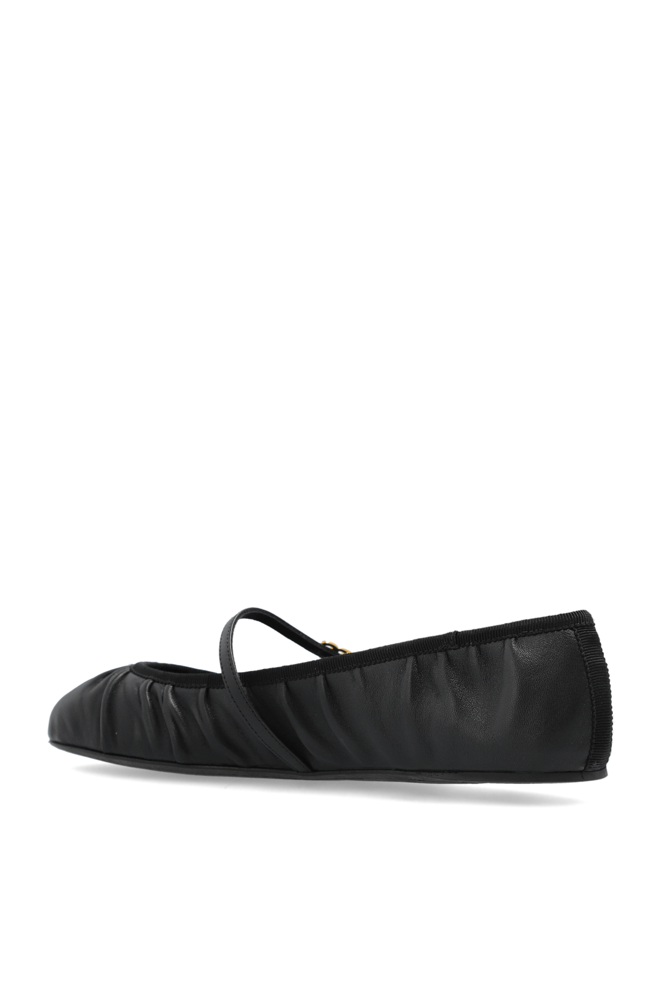Black Leather ballet flats Dolce & Gabbana - Vitkac AS